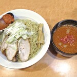 麺のあんまる + らーめん亨 - えび味噌つけ麺（麺大盛り）