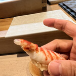 豊鮨 - 車海老。ぷりぷりのぶりんぶりん。