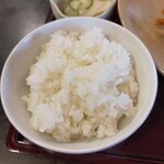 喜久 - シニアとんかつ定食のご飯