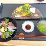 留羽 - ちらし寿司膳1550円税込