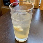 バルバルキッチンアメリ - 最近お気に入りの自家製レモンサワー(¥450)
      金曜のディナータイムのみカレーを注文すると-¥100