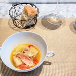 La Brianza - お麩のようにパンがスープを含んでいてとても美味しかった☆トマトのフレッシュさがいい感じにアクセントになっていて良かったと思う。じゃがいもも美味しかったし好きでした(^^)