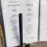 La Brianza - この日のメニュー。メニューは随時変わっていきます