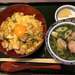 Hachikian - 親子丼と小鴨なんばセット：２１３０円 