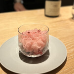 マンサルヴァ - ルバーブやラズベリーの爽やかさとミルク系のアイスで、バランスのいい〜ドルチェ♪