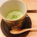 Yakitori Tori Hashi - 冷製茶碗蒸し　枝豆すり流し