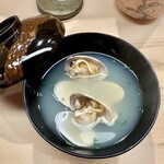 日本橋蛎殻町 すぎた - 2023.5.  浅蜊の味噌汁