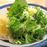 うどん 讃く - 入れすぎ!?、ねぎ大好き♪