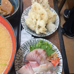 まるさん松本 - おまかせの天ぷらと刺身
