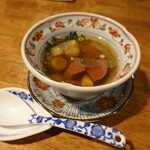 口福菜 亀吉 - 愛知知多牛すね肉と新ごぼうの澄ましスープ
