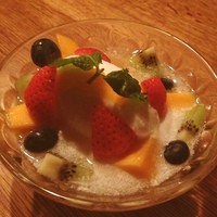 水剌間 恵比寿本店 - デザートいただきました。マンゴーのパフェ。