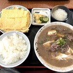 一富士食堂 - 肉吸い定食（1,050円）+出し巻き（400円）