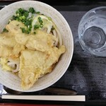 駅うどん - 鶏天ぶっかけ・冷