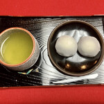 Chougorou Mochi Hompo - 長五郎餅(2個)とお煎茶のセット