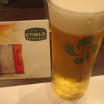 メニューと　取りあえずの生ビール