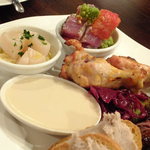 Wine Bar base - 前菜盛り合わせ2人用：1200円('13.08.21)