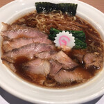 長岡食堂 - 醤油ラーメンチャーシュー増し