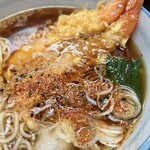 薮伊豆総本店 - 七味はたっぷり振りかけるのがラッコの流儀