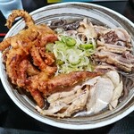 肉そば 藤七 - 肉そばゲソトッピング