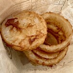淡路島バーガー - 「オニオンリング」450円也。