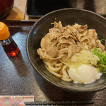 手打うどん けんどん屋 - 肉玉ぶっかけ　温。