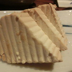 銀座 いっぱし - 味噌に漬けたクリームチーズでございます