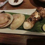 銀座 いっぱし - 松茸＆はまぐりの調理後！