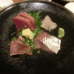 銀座 いっぱし - 刺身の盛り合わせでございます