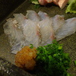 いとや - コチの薄造り