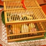 さ行 - 前菜です。籠の蓋が素敵だわ♪