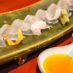 さ行 - マコガレイの刺身です。