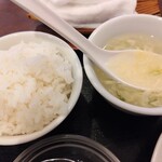 東北餃子房 - スープ・半ライスアップ