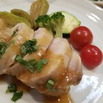 キッチン ブルー グローブ - 反対側から