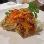 Trattoria Avantino - 前菜「旬の魚と野菜のマリネ」旬の魚と玉ねぎ、にんじんなどをマリネ。シェフが季節にあわせた味に仕上げます。（￥９００）