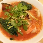空と大地のトマト麺 Vegie  - トムヤムクントマト麺(1090円)マンスリー2023.6