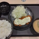 Matsunoya - タルタルチキンカツ定食790円がキャンペーンで500円(2023,6,9)