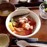 マグロダイニング 蒼 - 海鮮丼定食「小」700円