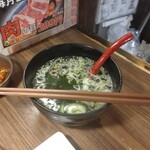 焼肉とホルモン居酒屋 もぢょい。 - 定食のスープ