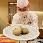 鮨 やすみつ - 蒸し鮑