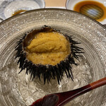 鮨 やすみつ - 本日のスペシャリテ　岩手県産紫雲丹のリゾット