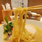 銀座 篝 - パスタのような麺