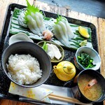 光る海 - 松川刺定食
