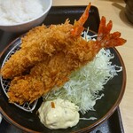 とんかつはまや - 海老ひれ定食