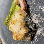 GINZA FUJIMARU - イカ墨リゾットヤリイカのソテーパルミジヤーノ