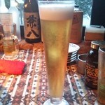 ビール二杯目