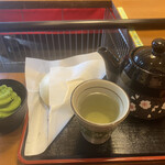Chiyonoya - 酒まんじゅうと緑茶セット（2023年6月10日撮影）