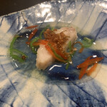 鮨ひろ瀬 - 甘鯛の餡掛け　万願寺唐辛子と揚げネギと