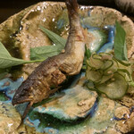鮨ひろ瀬 - 琵琶湖の鮎の塩焼き