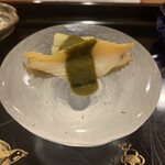 鮨ひろ瀬 - 鮑と焼き茄子