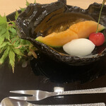 鮨ひろ瀬 - クインシーメロンと紅秀峰とソルベ